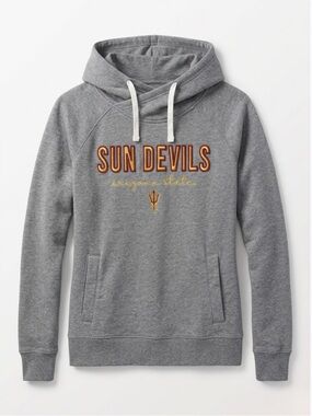 Captivating Arizona State ASU Sun Devils Hoodie Heather Gray Size Medium
